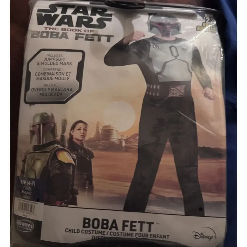 Star Wars Book Of BOBA FETT Halloween Cosplay Costume Child SMALL (4-7) Jazwares
